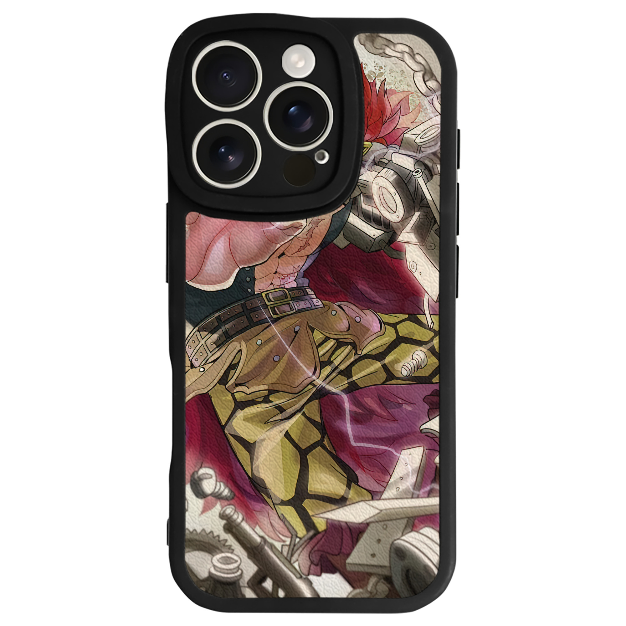 （画像用） ワンピース ONE PIECE 【iPhone 16シリーズ対応】シリコンスマホケース（レザー調） 材質：シリコン